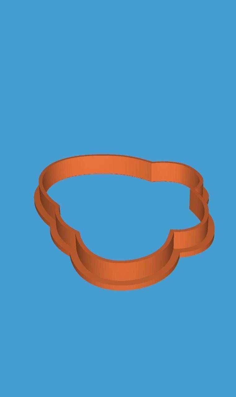 MakeIT Easter Cookie Cutter Collection Broken Egg With Frame 3D model_5