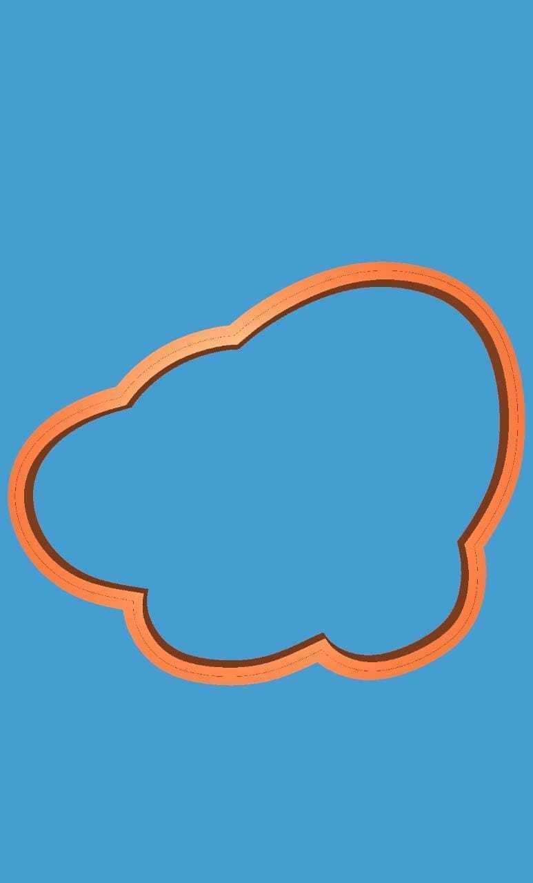 MakeIT Easter Cookie Cutter Collection Broken Egg With Frame 3D model_7