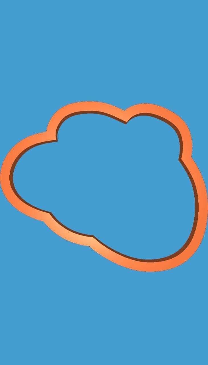 MakeIT Easter Cookie Cutter Collection Broken Egg With Frame 3D model_1