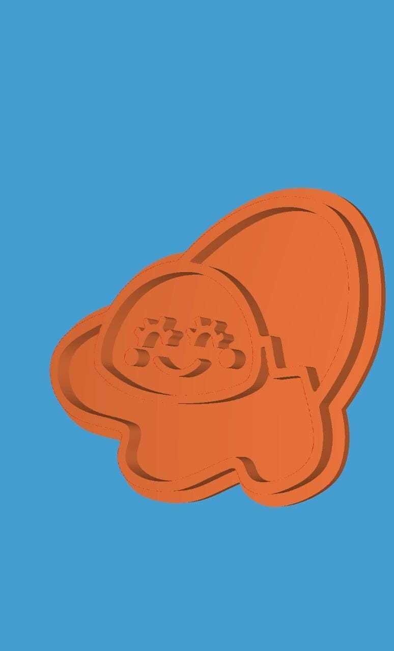 MakeIT Easter Cookie Cutter Collection Broken Egg With Frame 3D model_3