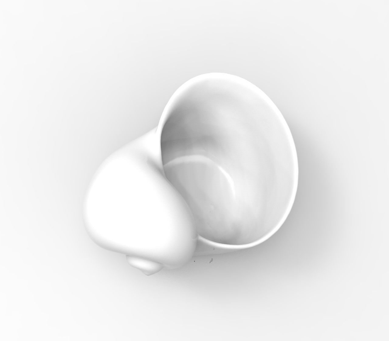 Shell Geometric Houseplant 3D Printing Planter  3D print model_2