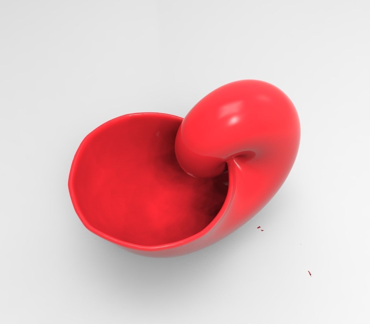 Clam Geometric Plant 3D Printing Planter  3D print model_3