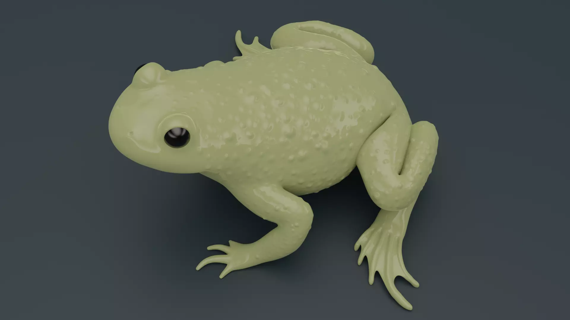 Bombina Variegata Fire-bellied mountain toad frog 3d printing  3D print model_0