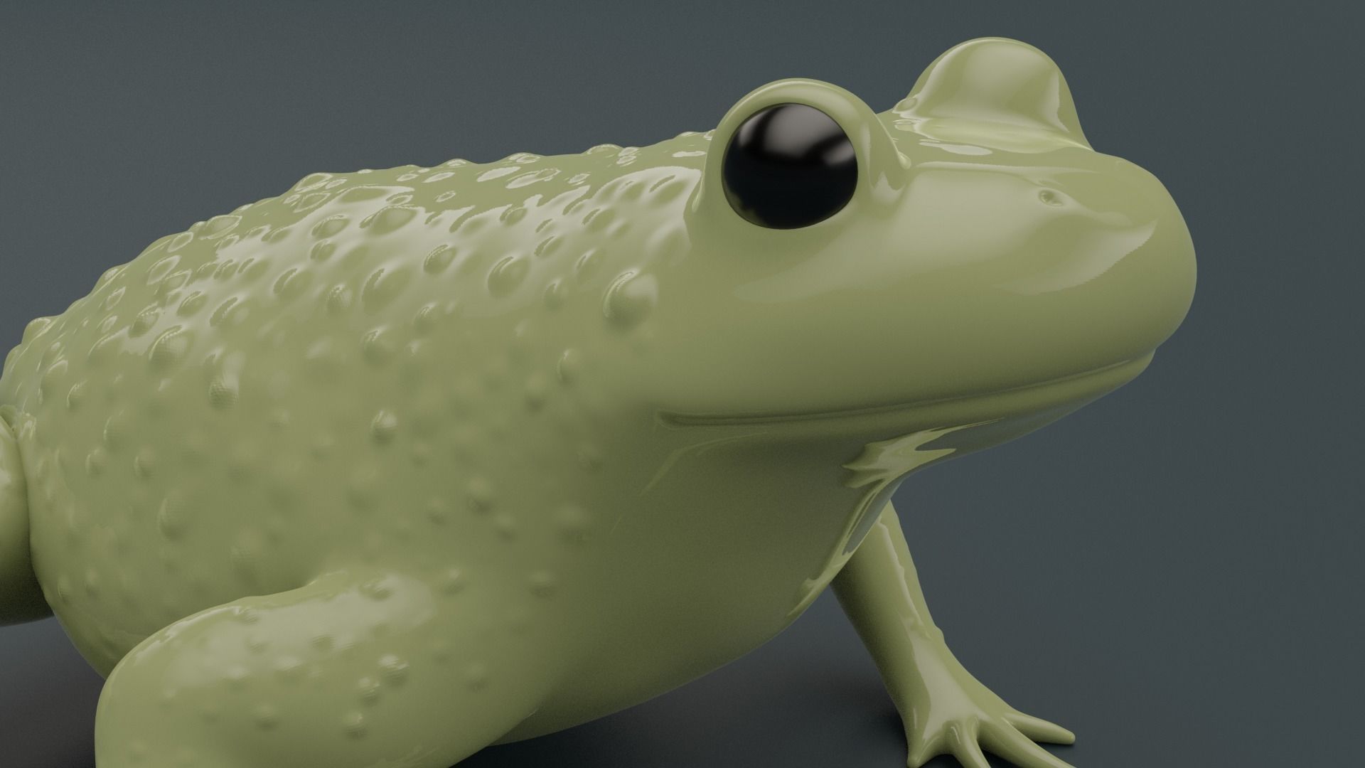 Bombina Variegata Fire-bellied mountain toad frog 3d printing  3D print model_1