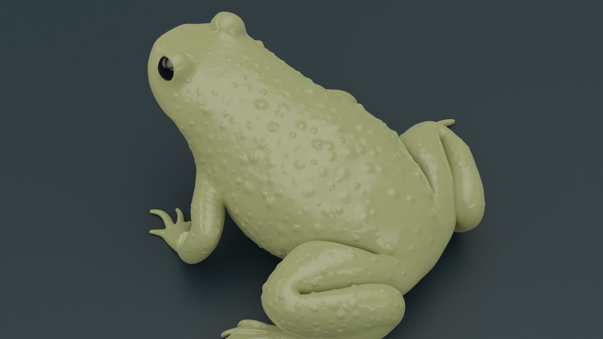 Bombina Variegata Fire-bellied mountain toad frog 3d printing  3D print model_3
