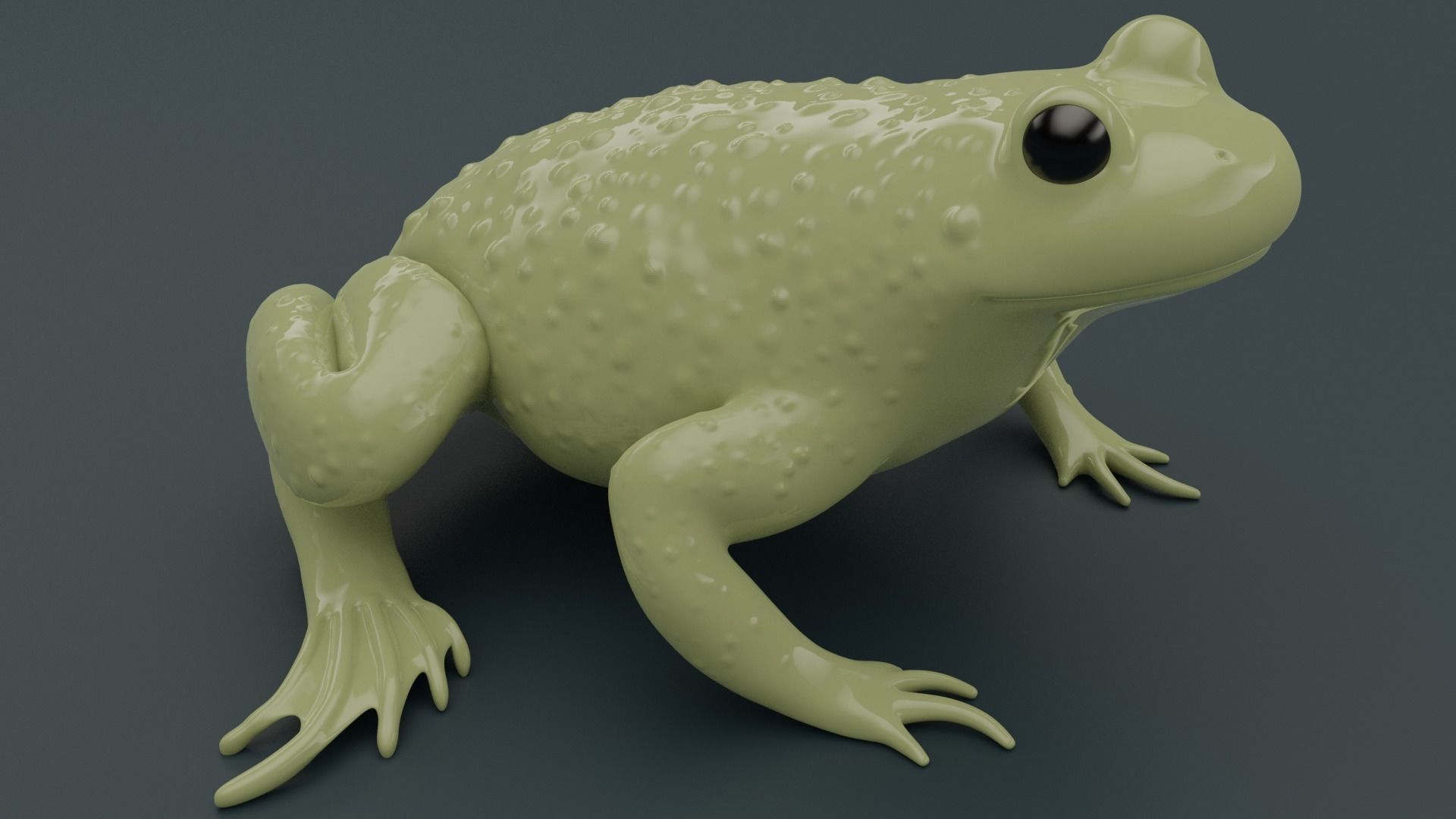 Bombina Variegata Fire-bellied mountain toad frog 3d printing  3D print model_4