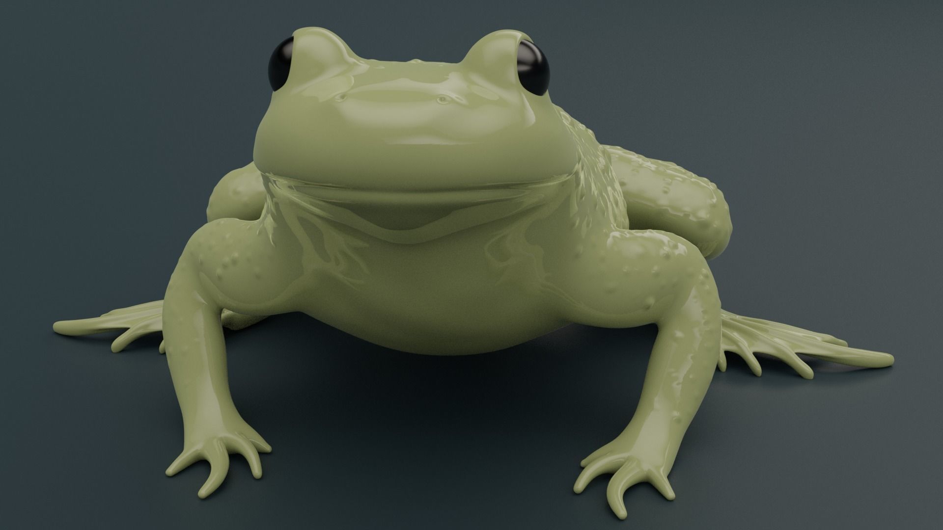 Bombina Variegata Fire-bellied mountain toad frog 3d printing  3D print model_5