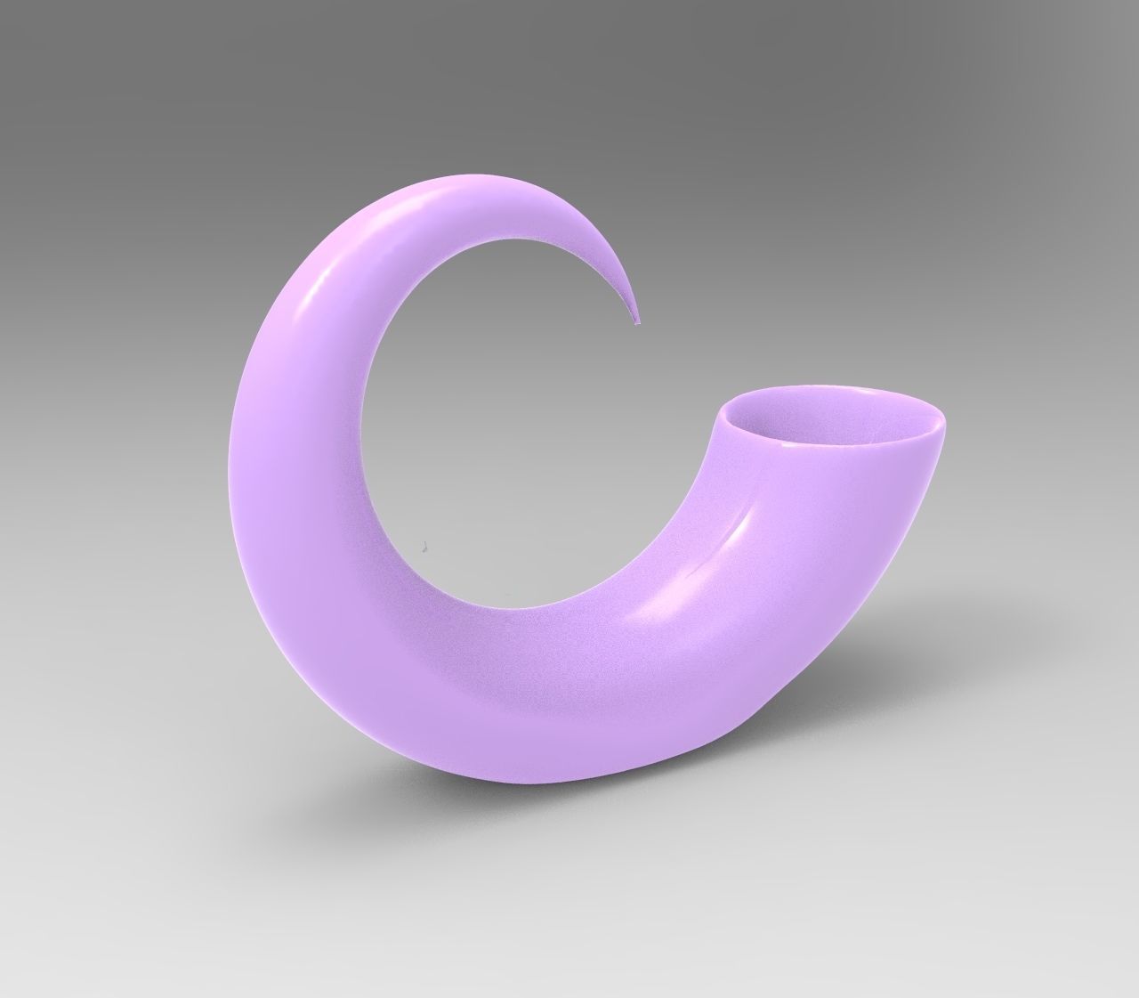 Horn Geometric Herb 3D Printing Planter  3D print model_3