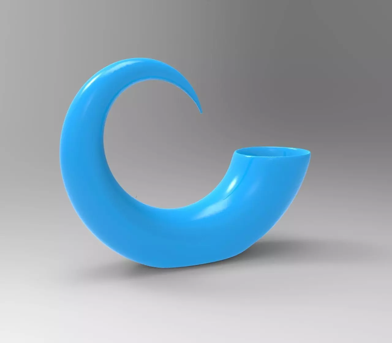 Horn Geometric Herb 3D Printing Planter  3D print model_0