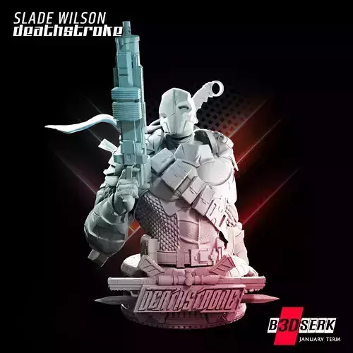 B3DSERK January Term Deathstroke 3d Bust STL 3D print model