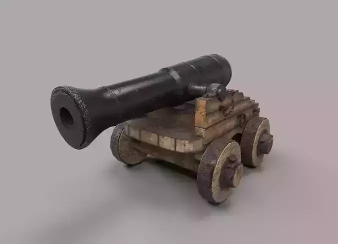 Canoon cannon on wheels