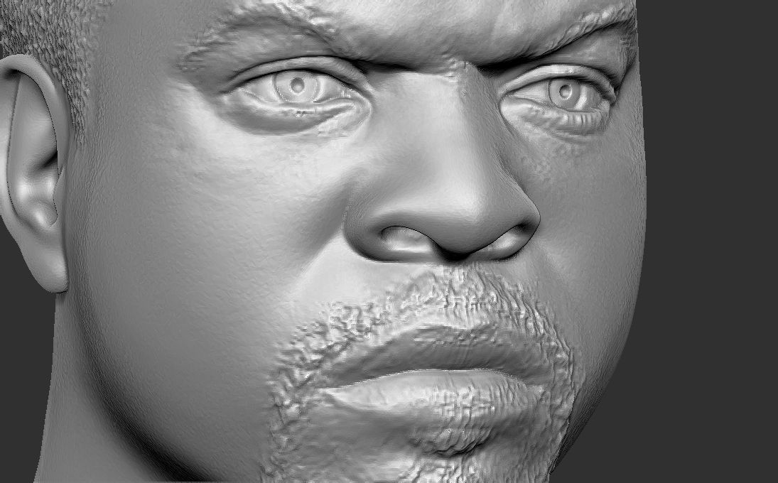 Ice Cube bust 3D printing ready stl obj formats 3D print model_22