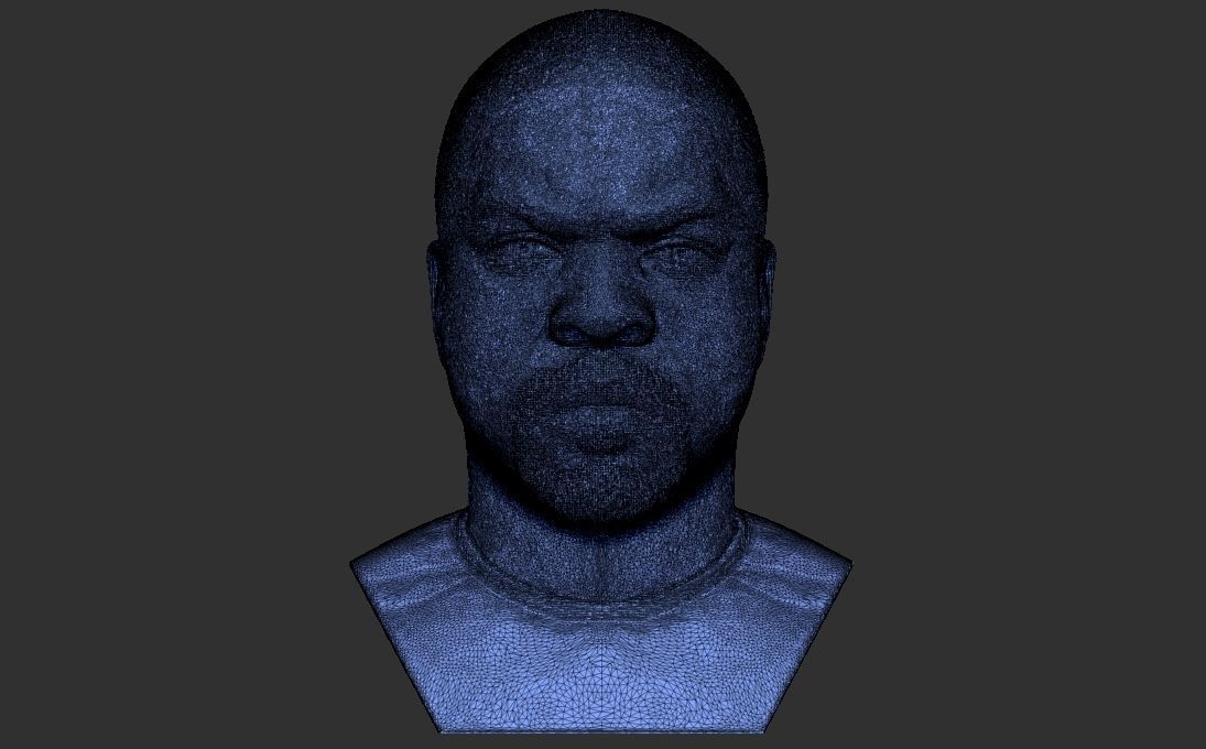 Ice Cube bust 3D printing ready stl obj formats 3D print model_30