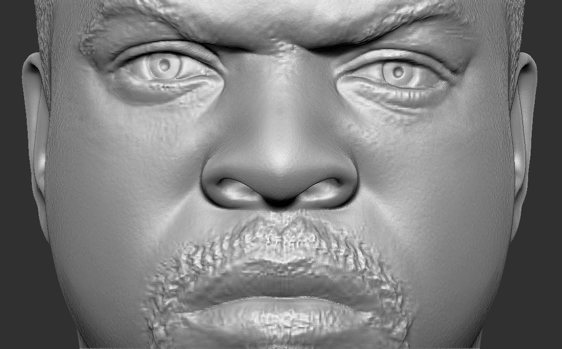 Ice Cube bust 3D printing ready stl obj formats 3D print model_21
