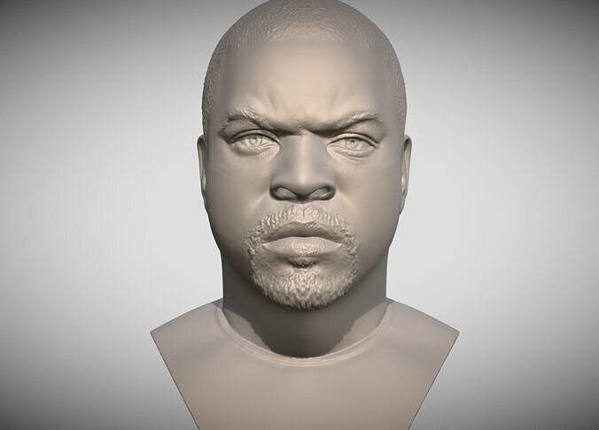 Ice Cube bust 3D printing ready stl obj formats 3D print model