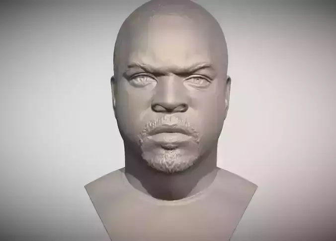 Ice Cube bust 3D printing ready stl obj formats 3D print model