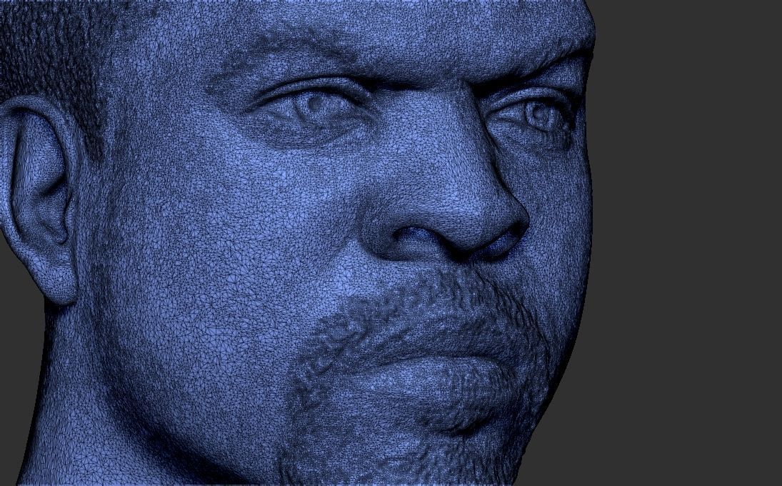 Ice Cube bust 3D printing ready stl obj formats 3D print model_33