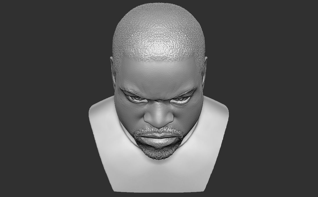 Ice Cube bust 3D printing ready stl obj formats 3D print model_19