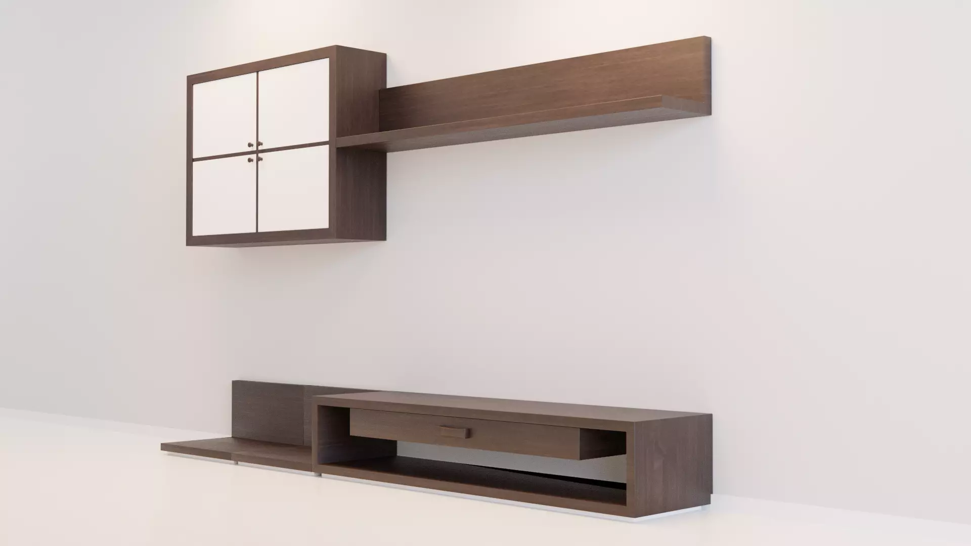 TV Wall 6 3D model_0