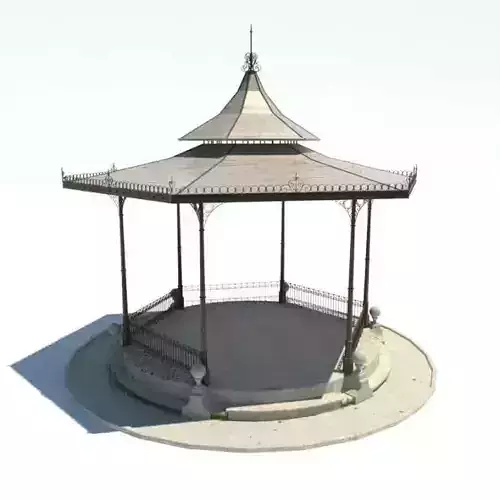 Classic Gazebo With Pointed Roof