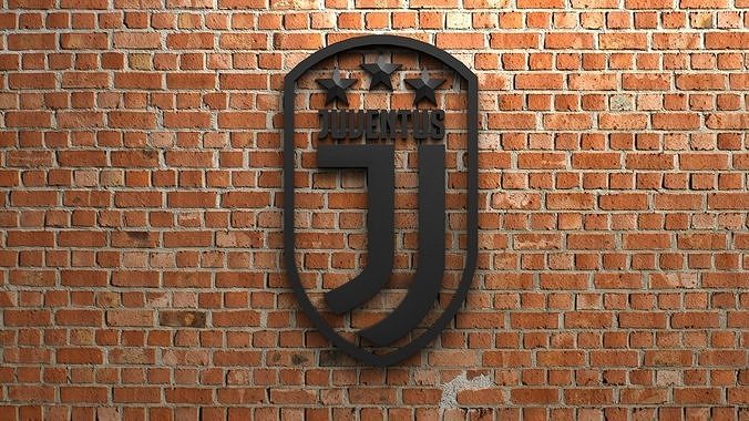 Juventus FC Logo with stars 3D print model