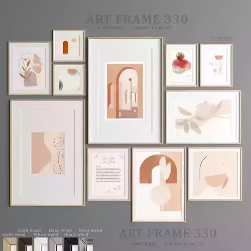 Art Frame 330 Low-poly 3D model