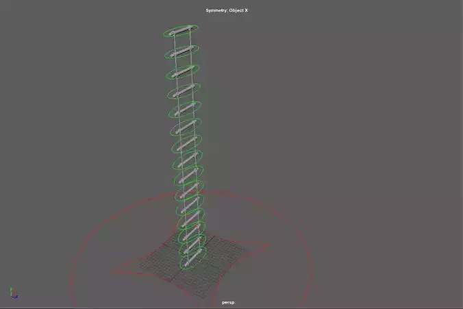Rope 3D Model tall tower
