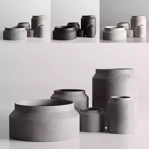 vase concrate set 01