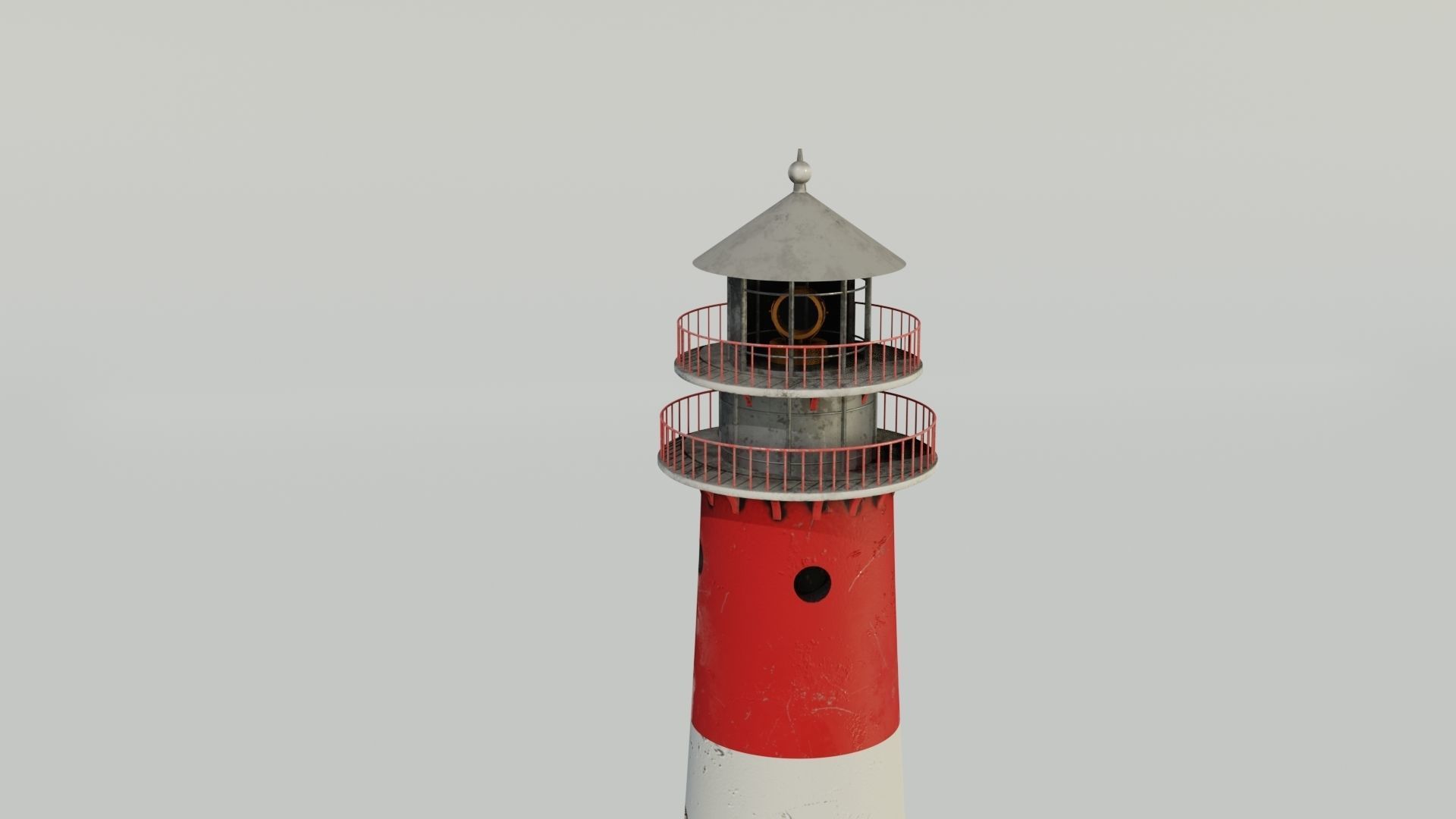 Lighthouse 3D model PBR materials Low-poly 3D model_3