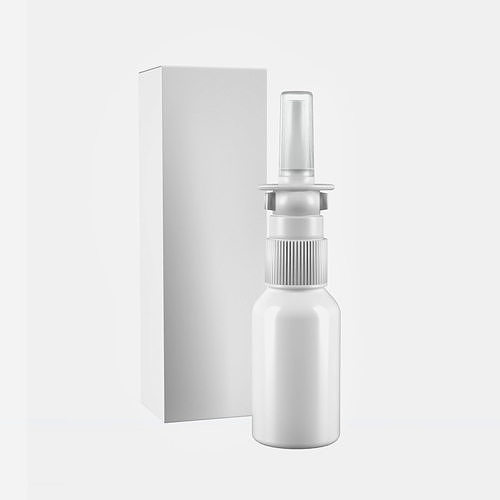 Nasal Spray 30mL with Box 3D model