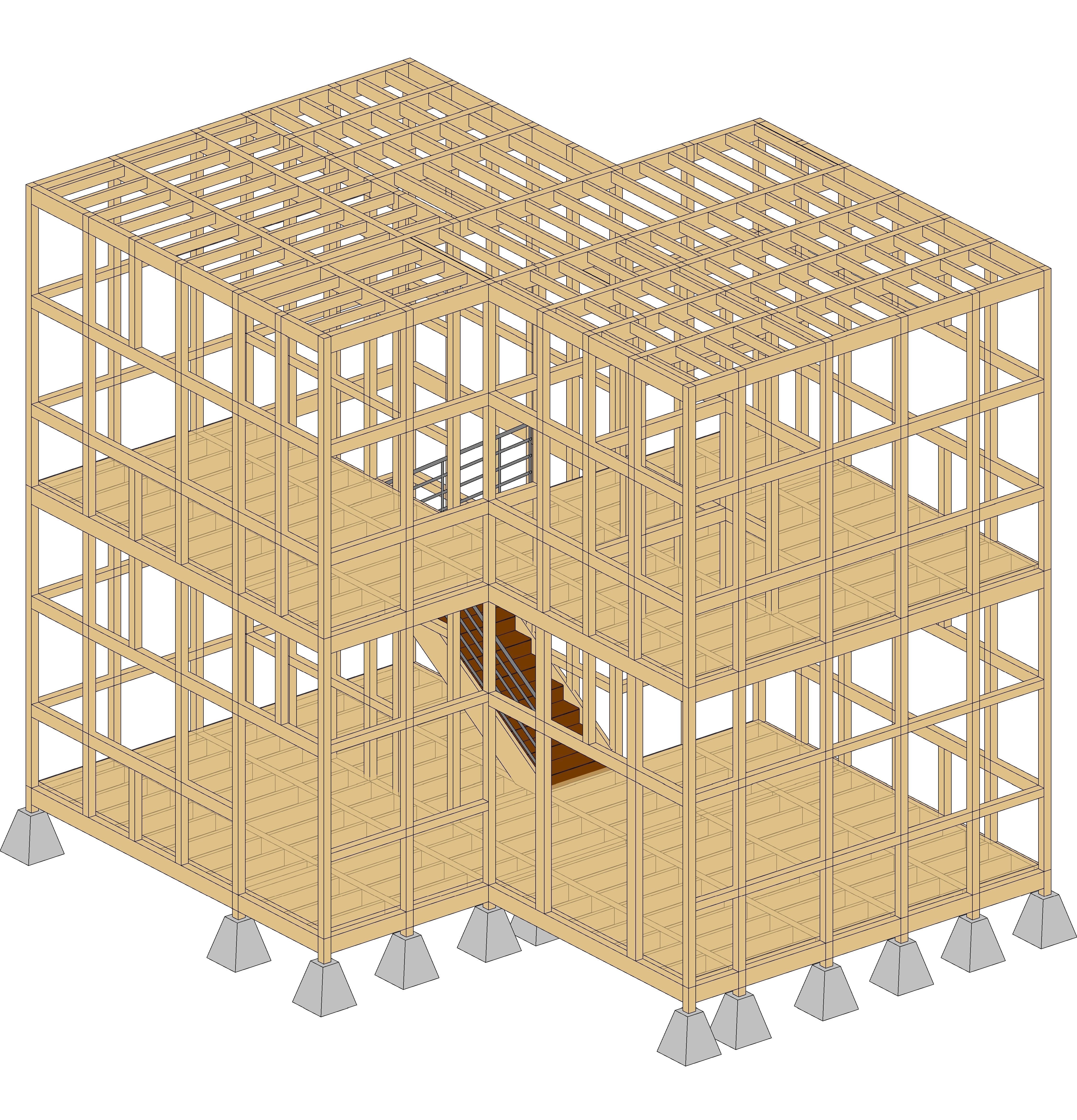 2-Storey House 3D model_6