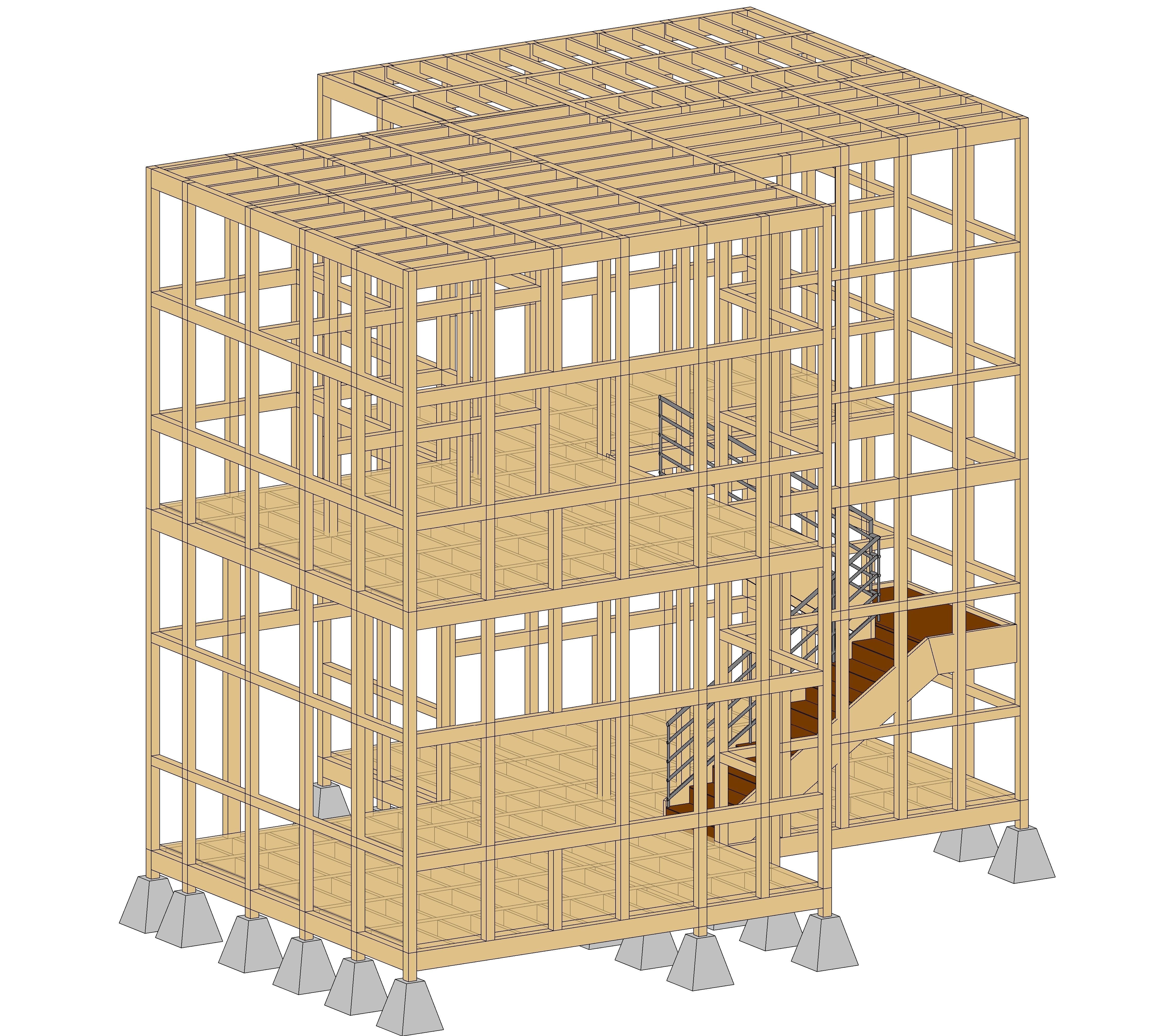 2-Storey House 3D model_5