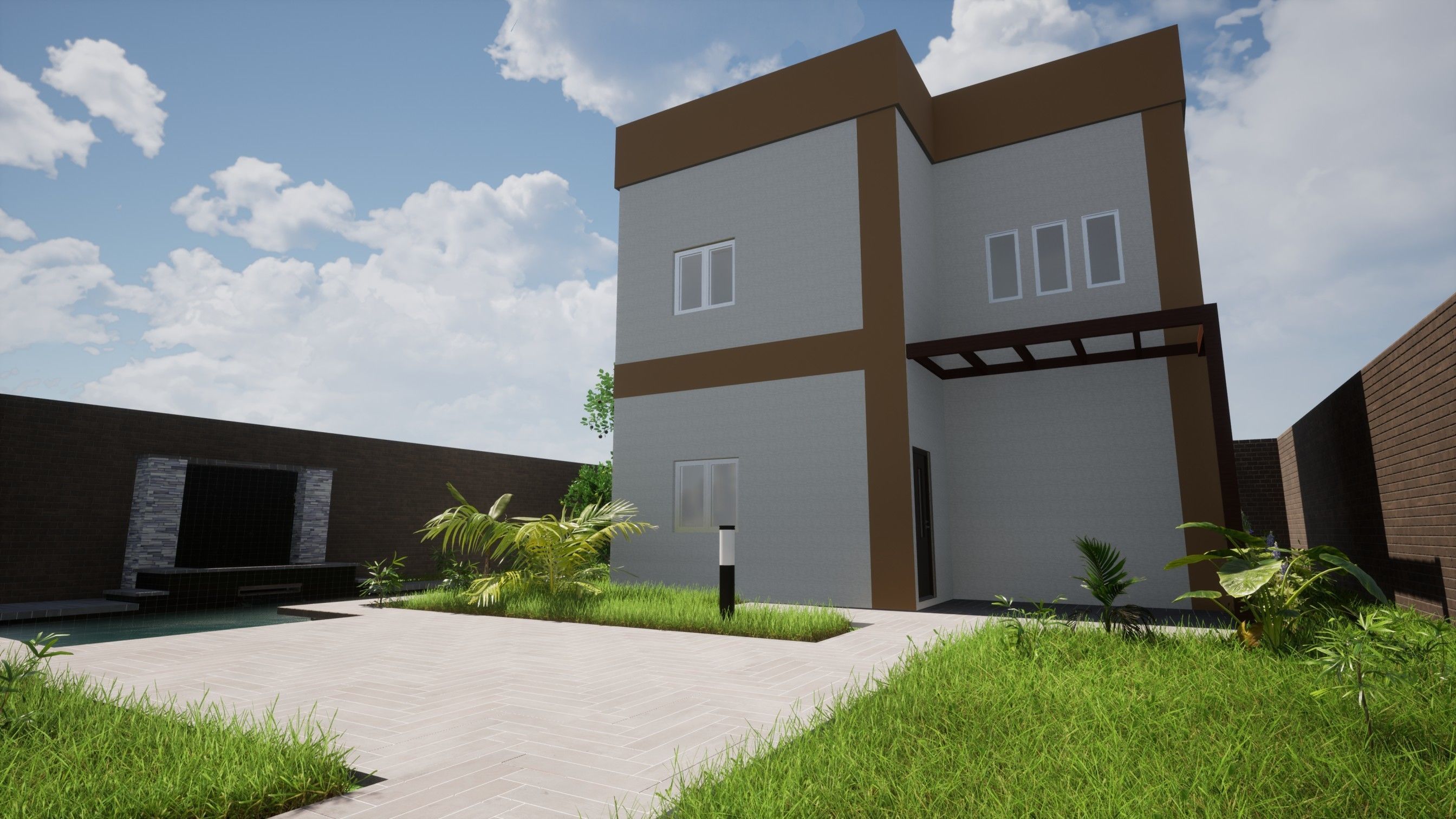 2-Storey House 3D model_1