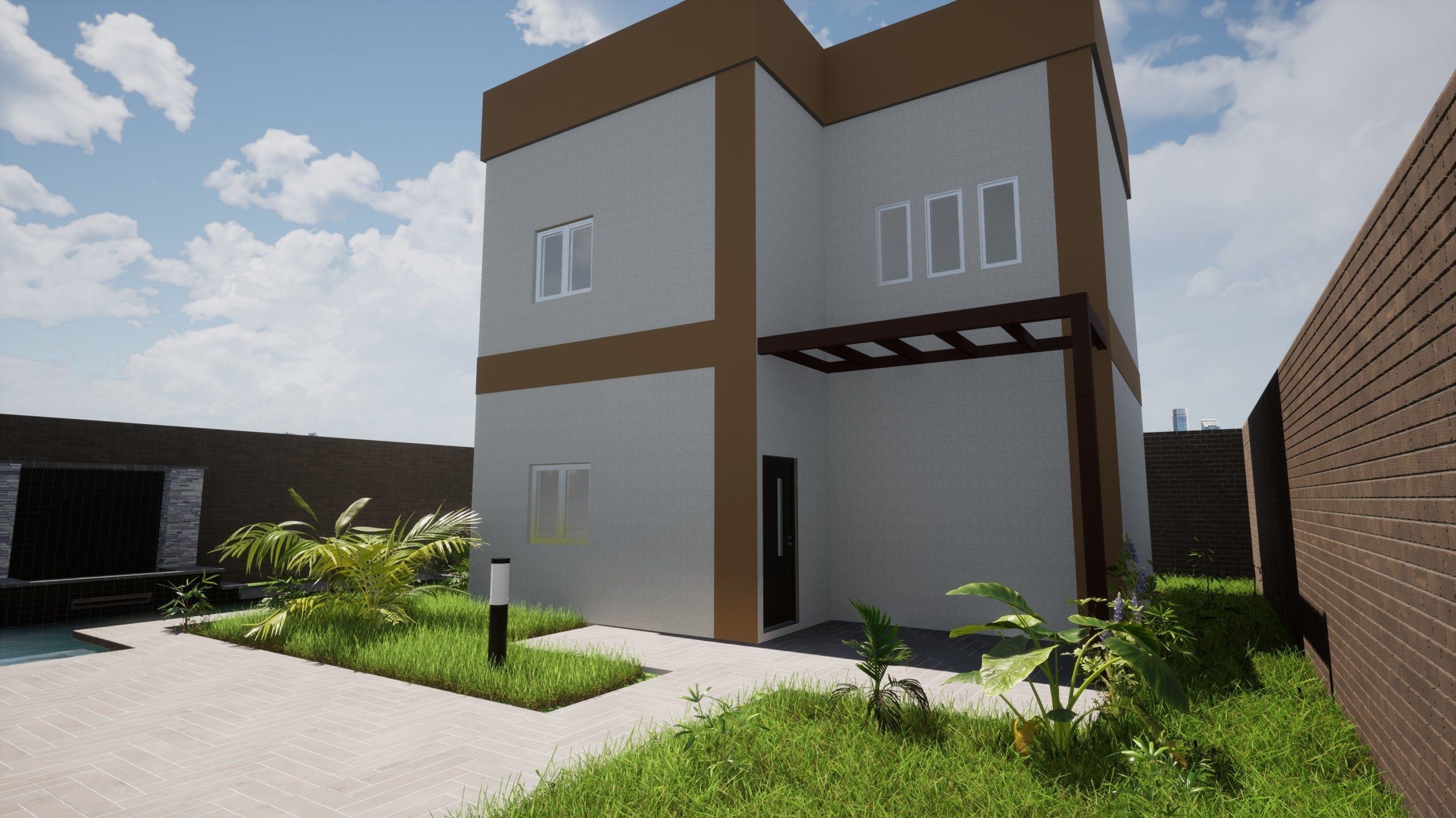 2-Storey House 3D model_3