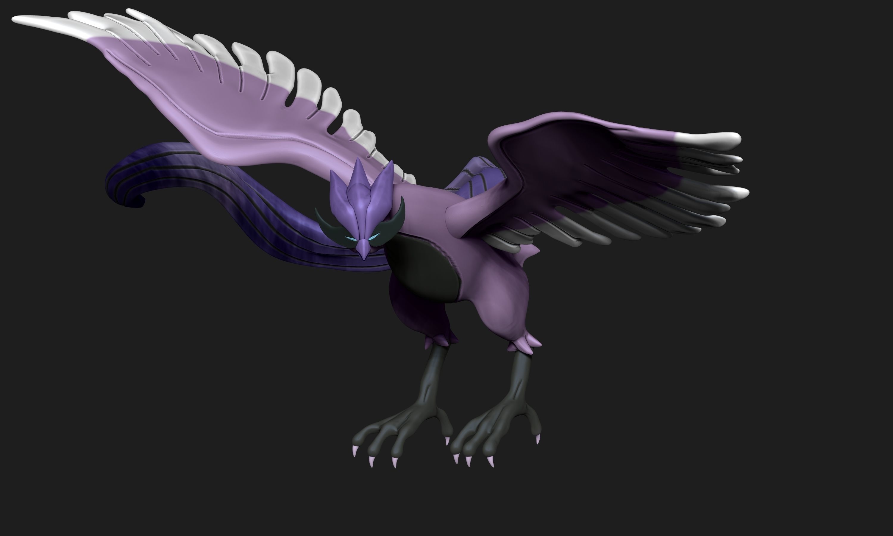 Pokemon - Galarian Articuno with cuts and as a whole 3D print model_1
