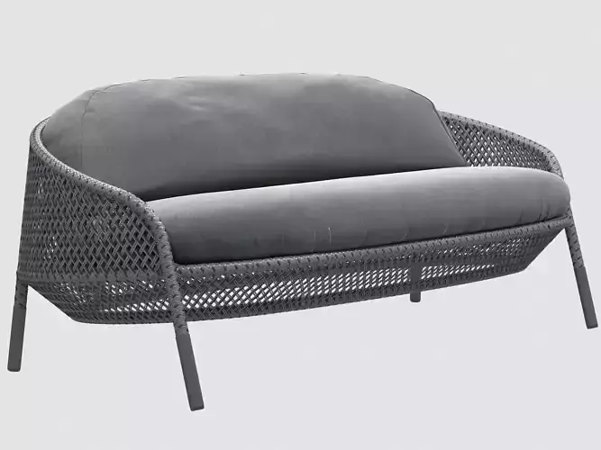 AHNDA sofa GRAPHITE DEDON 3D model