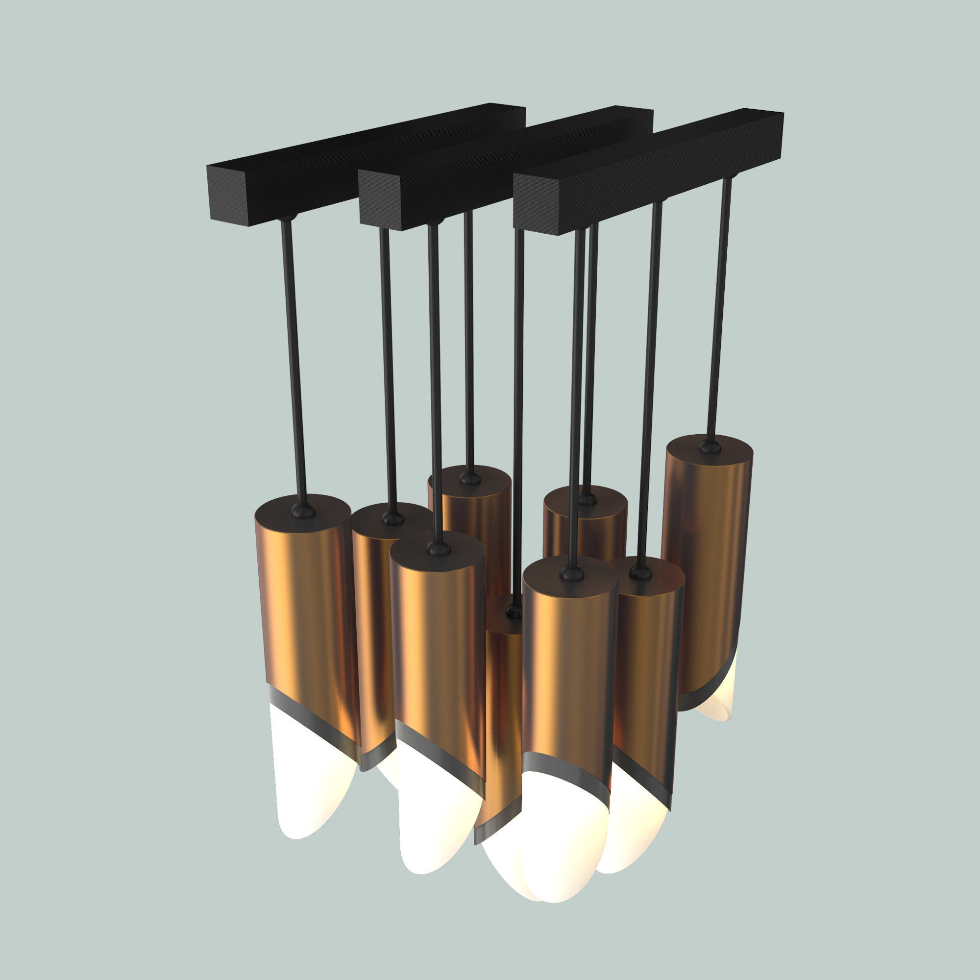 Modern Lamp 3D model_3