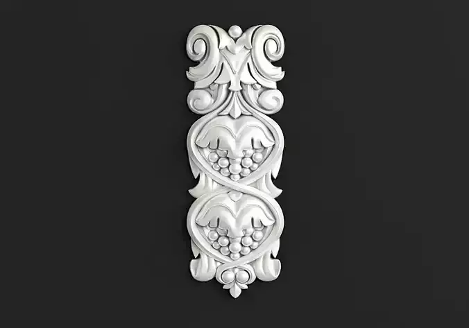 Carved decor vertical 