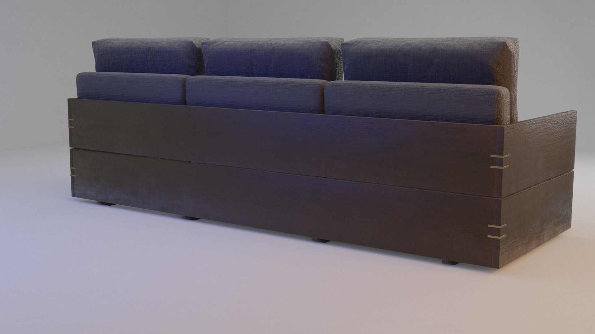Paros Sofa Low-poly 3D model_4