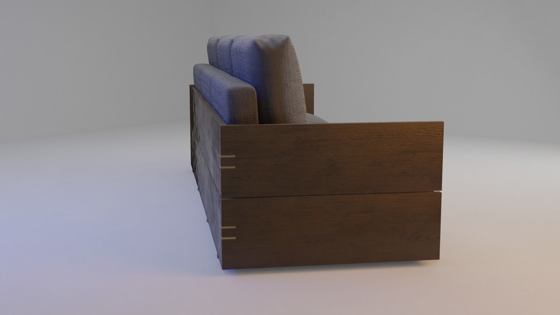 Paros Sofa Low-poly 3D model_3