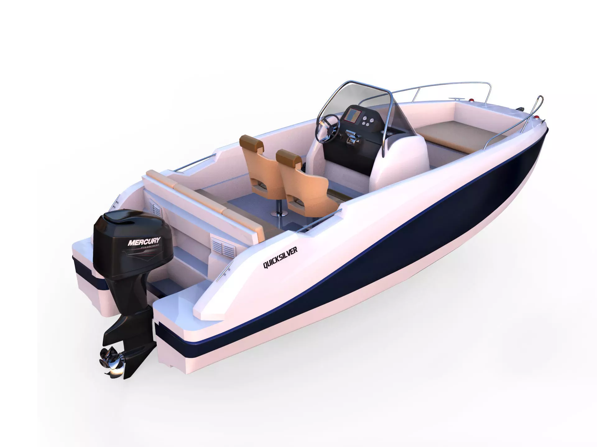 QUICKSILVER Activ 555 Open Boat 3D model