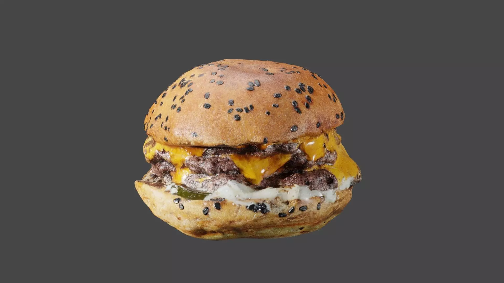 HamBurger Model produced with photogrammetry Low-poly 3D model