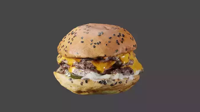 HamBurger Model produced with photogrammetry