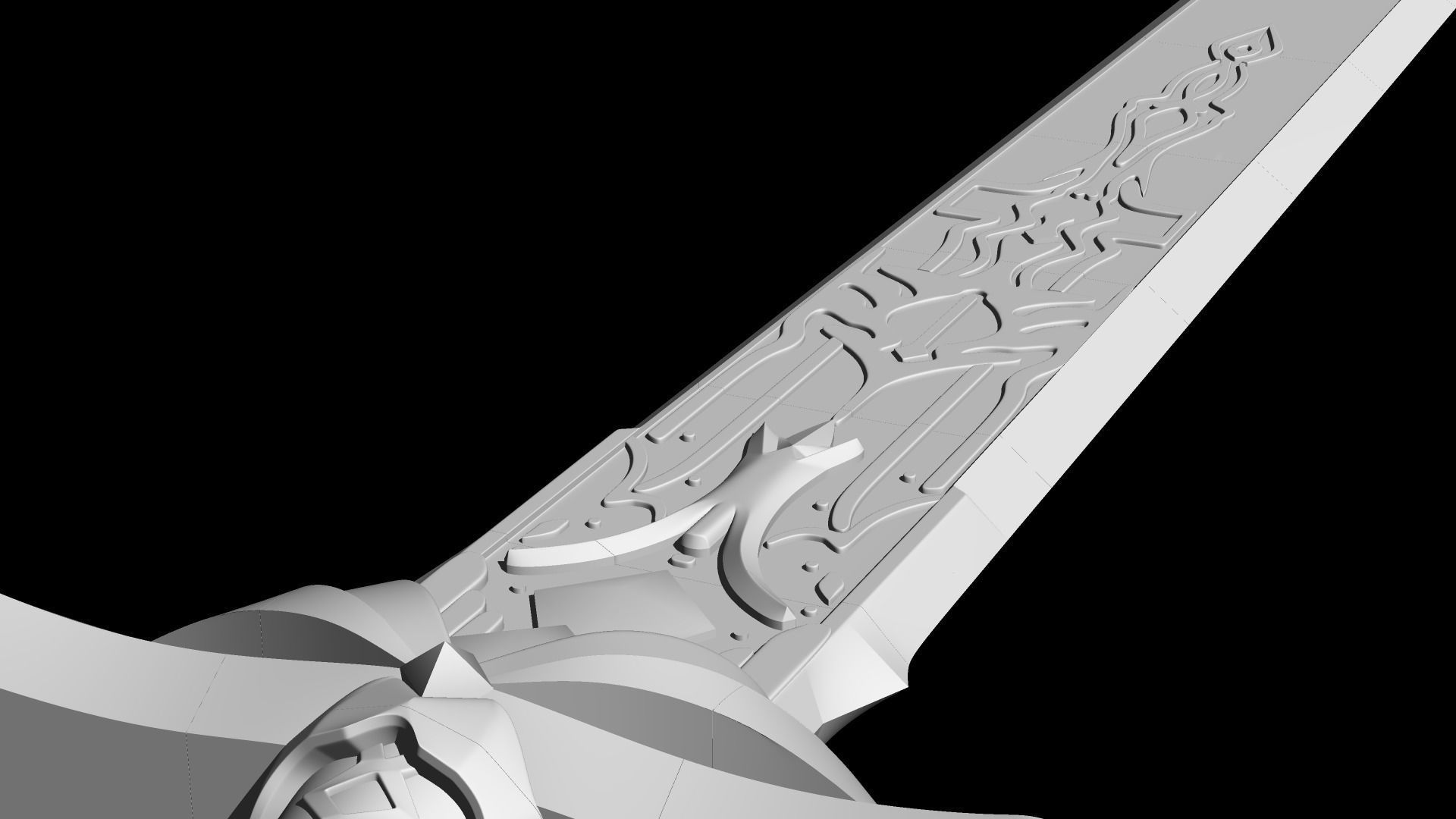 Genshin Impact  Favonius Greatsword 3D print model_3