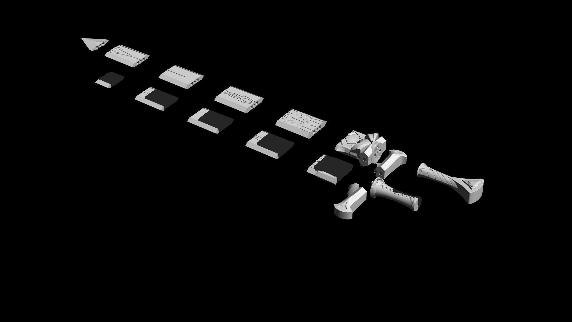 Genshin Impact  Favonius Greatsword 3D print model_4