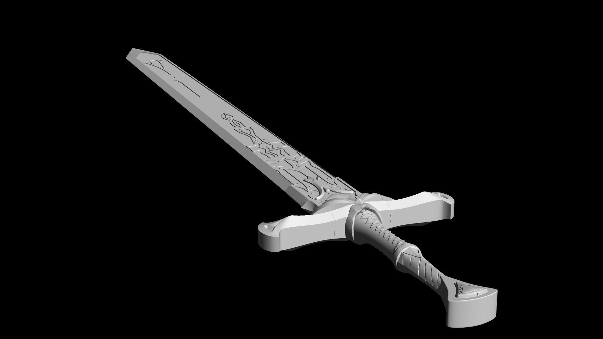 Genshin Impact  Favonius Greatsword 3D print model_1