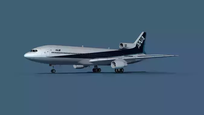 Lockheed L-1011-50 All Nippon Airways 3D model