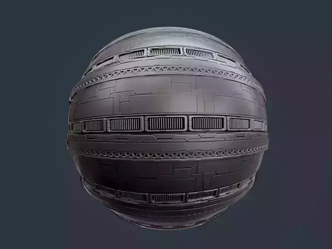 Sci-Fi Military Seamless PBR Texture 109 Texture