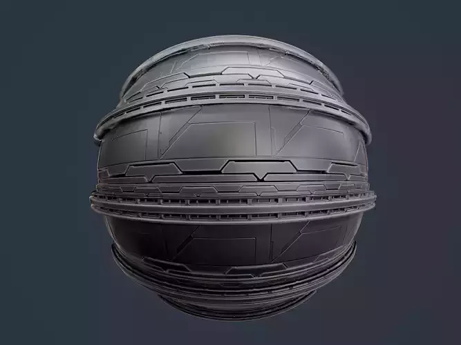 Sci-Fi Military Seamless PBR Texture 110 Texture