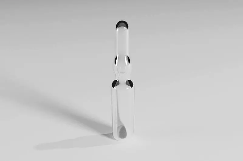 Medical Vaccine Ampulla Low-poly 3D model